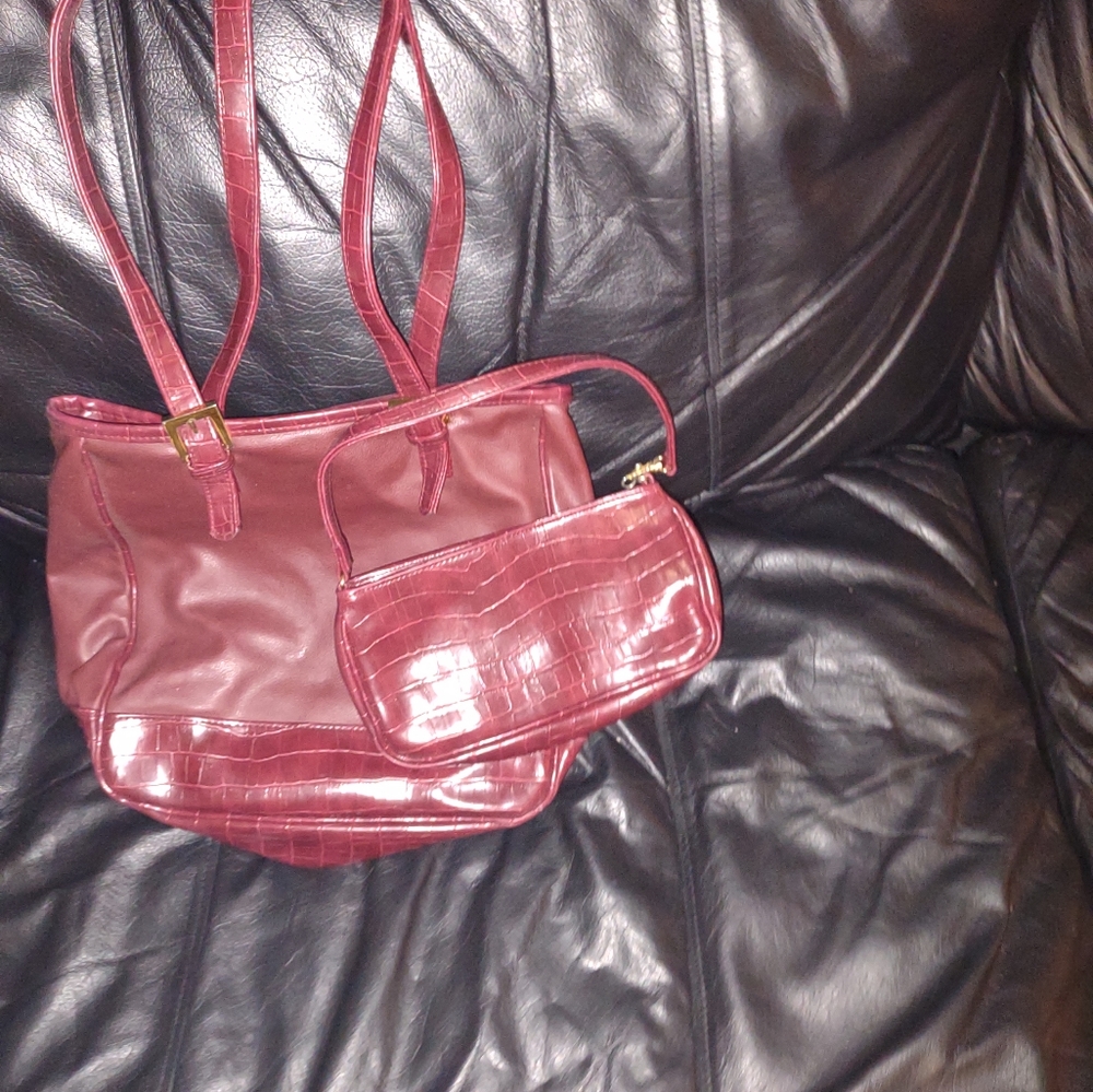 Burgundy Leather purse